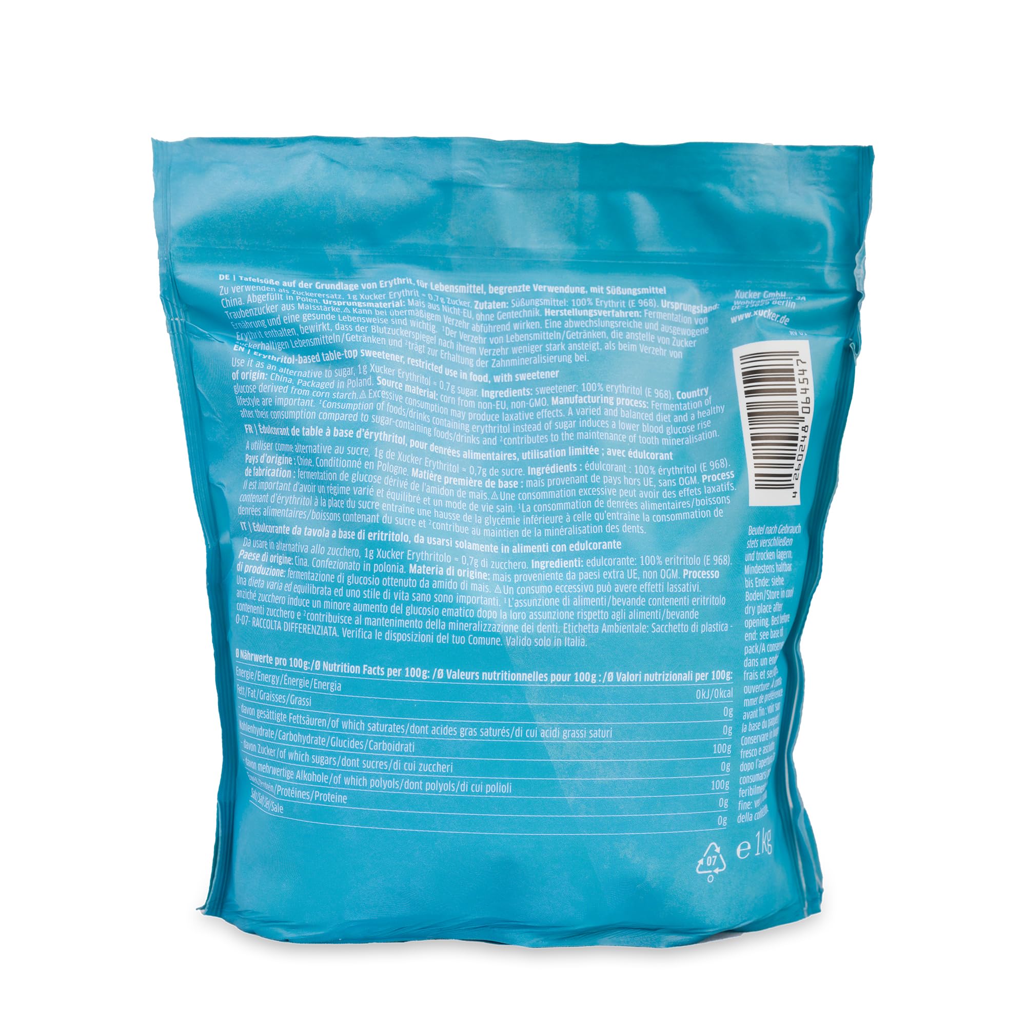 xucker-basic-erythrit-4x-1-kg-nachf-llbeutel-kalorienfreier-zuckerersatz image 3