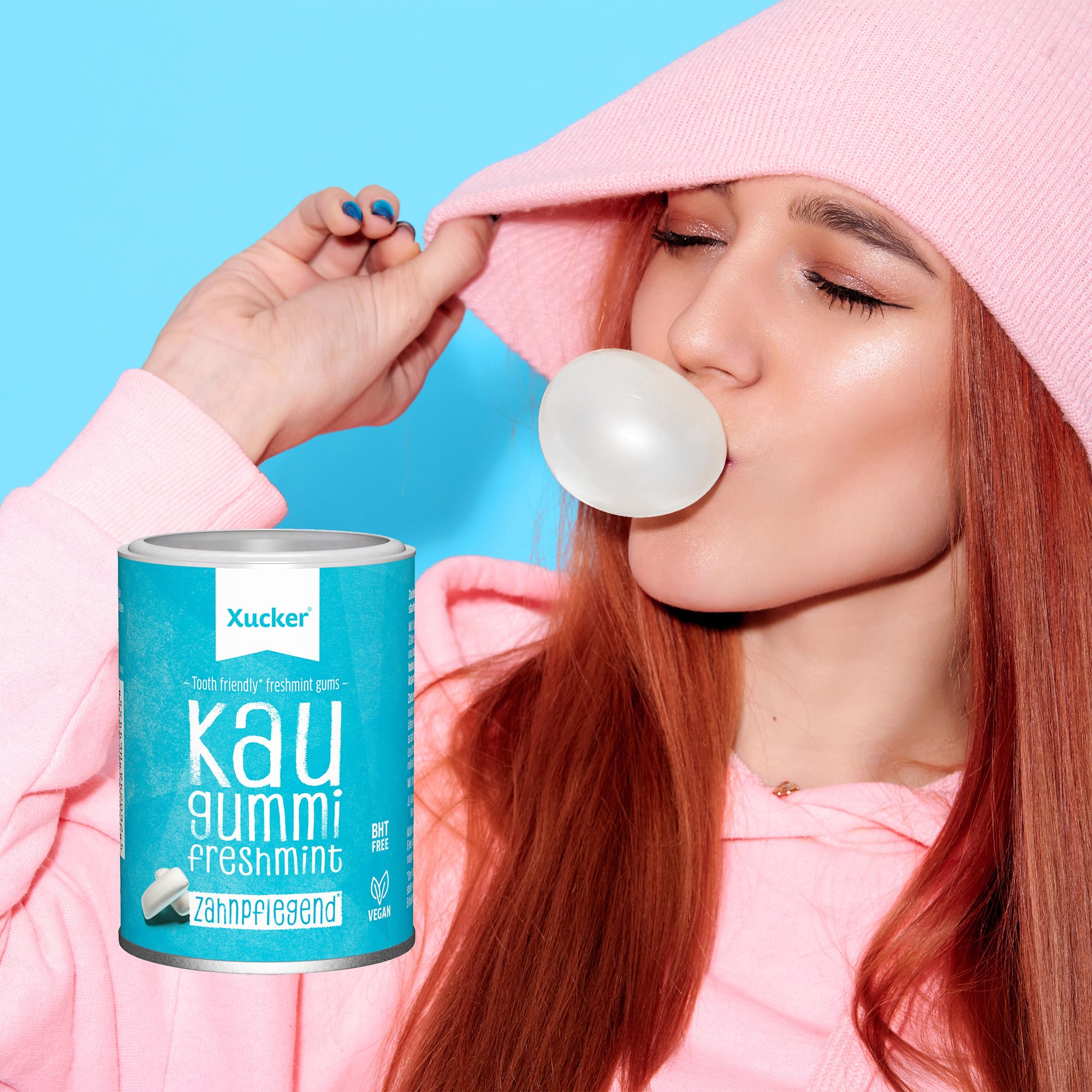 xucker-zahnpflege-kaugummis-freshmint-xylit-100-g-dose image 2