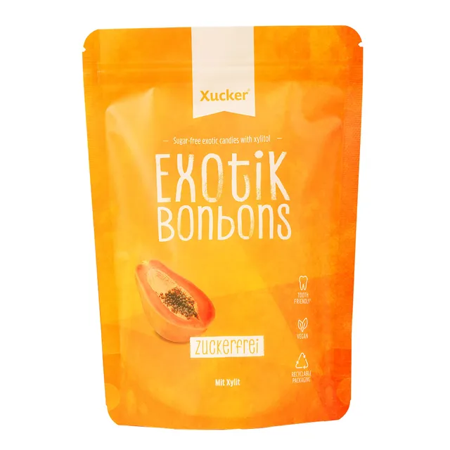xucker-xylit-bonbons-exotik-ohne-talkum-600g-zuckerfrei image 1