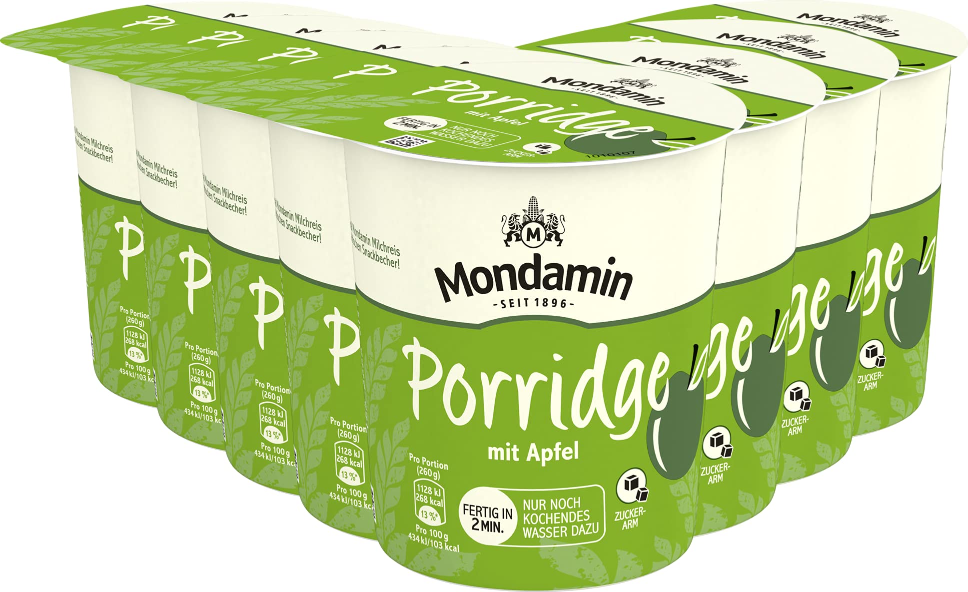 mondamin-snack-becher-porridge-apfel-8x-70-g image 1