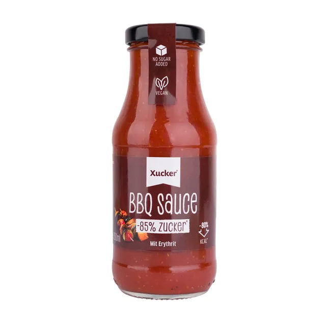 xucker-bbq-sauce-mit-erythrit-vegan-85-weniger-zucker image 1