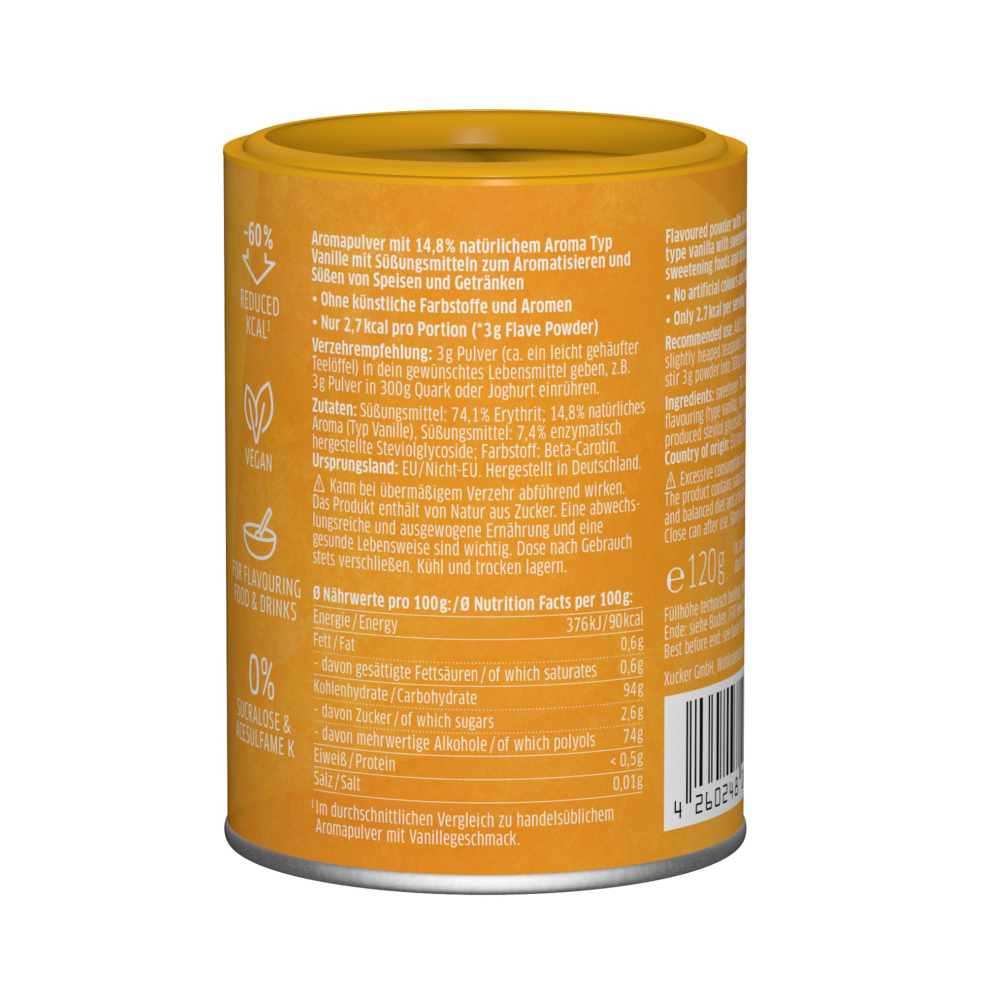 xucker-flave-powder-vanille-120-g-zuckerfreies-geschmackspulver image 7