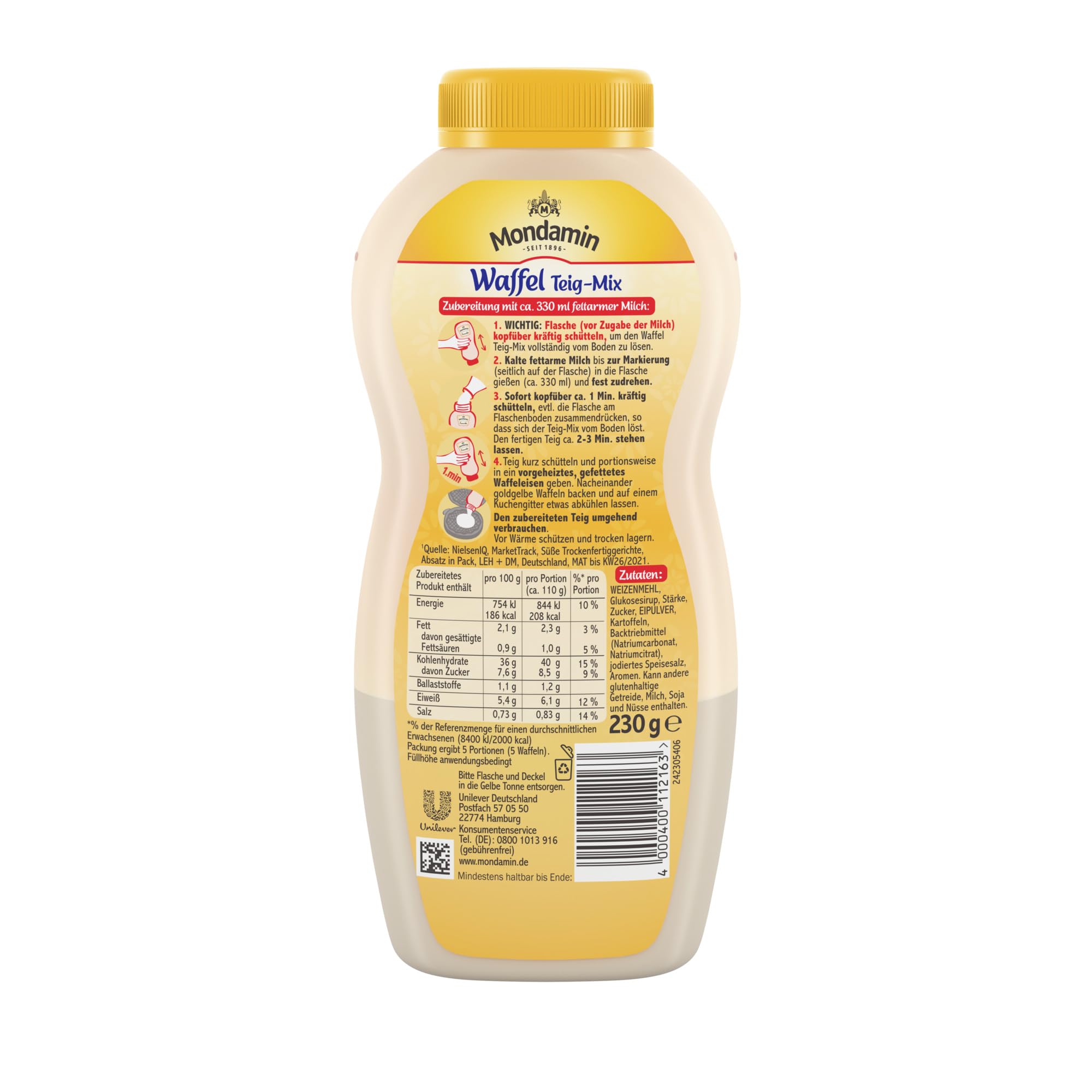 mondamin-waffeln-teig-mix-im-shaker-8-x-230-g-f-r-5-6-waffeln image 2