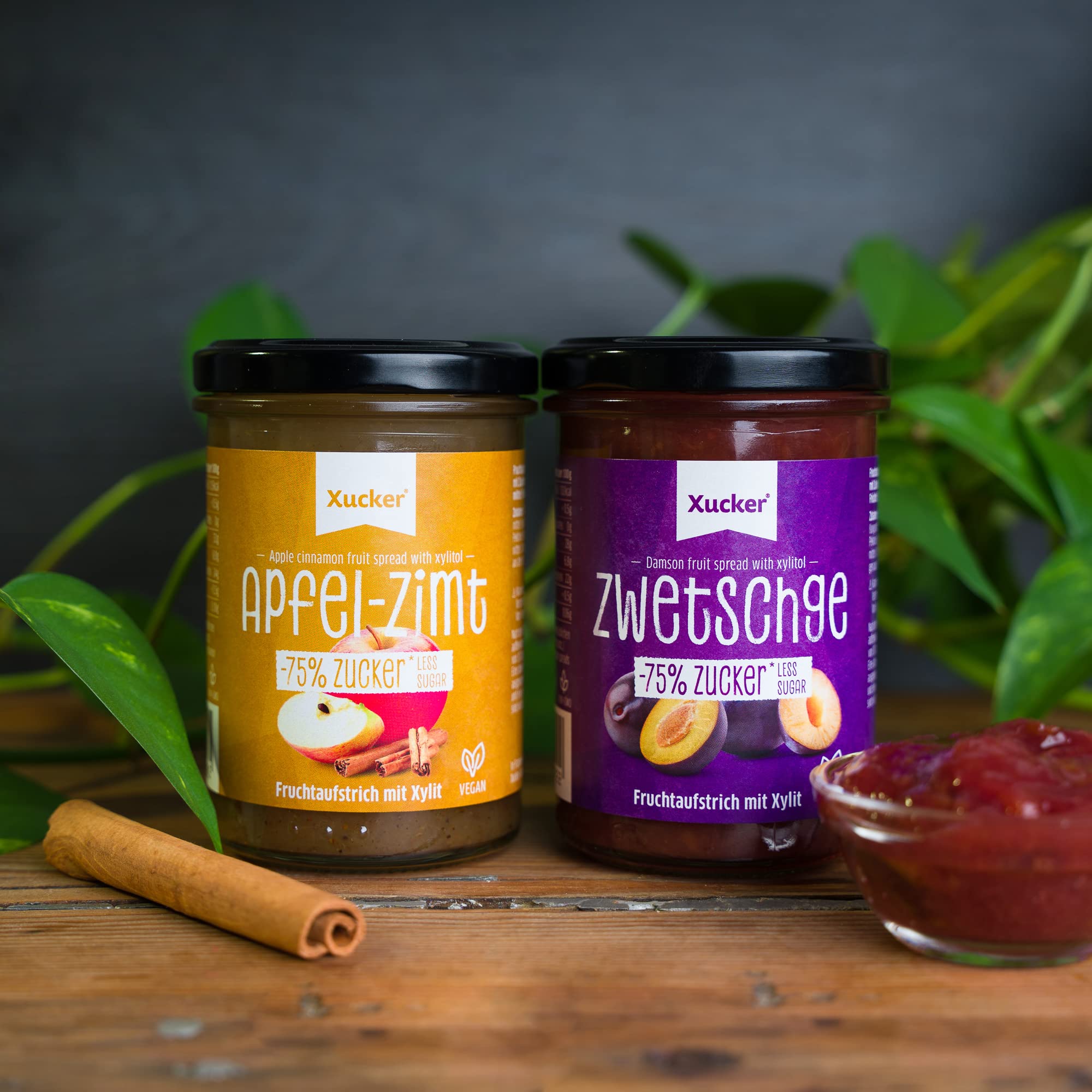 xucker-fruchtaufstrich-apfel-zimt-zwetschge-set-mit-xylit-zuckerreduziert-vegan- image 2