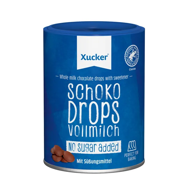 xucker-schoko-drops-vollmilch-mit-xylit-200-g-min-42-kakao image 1