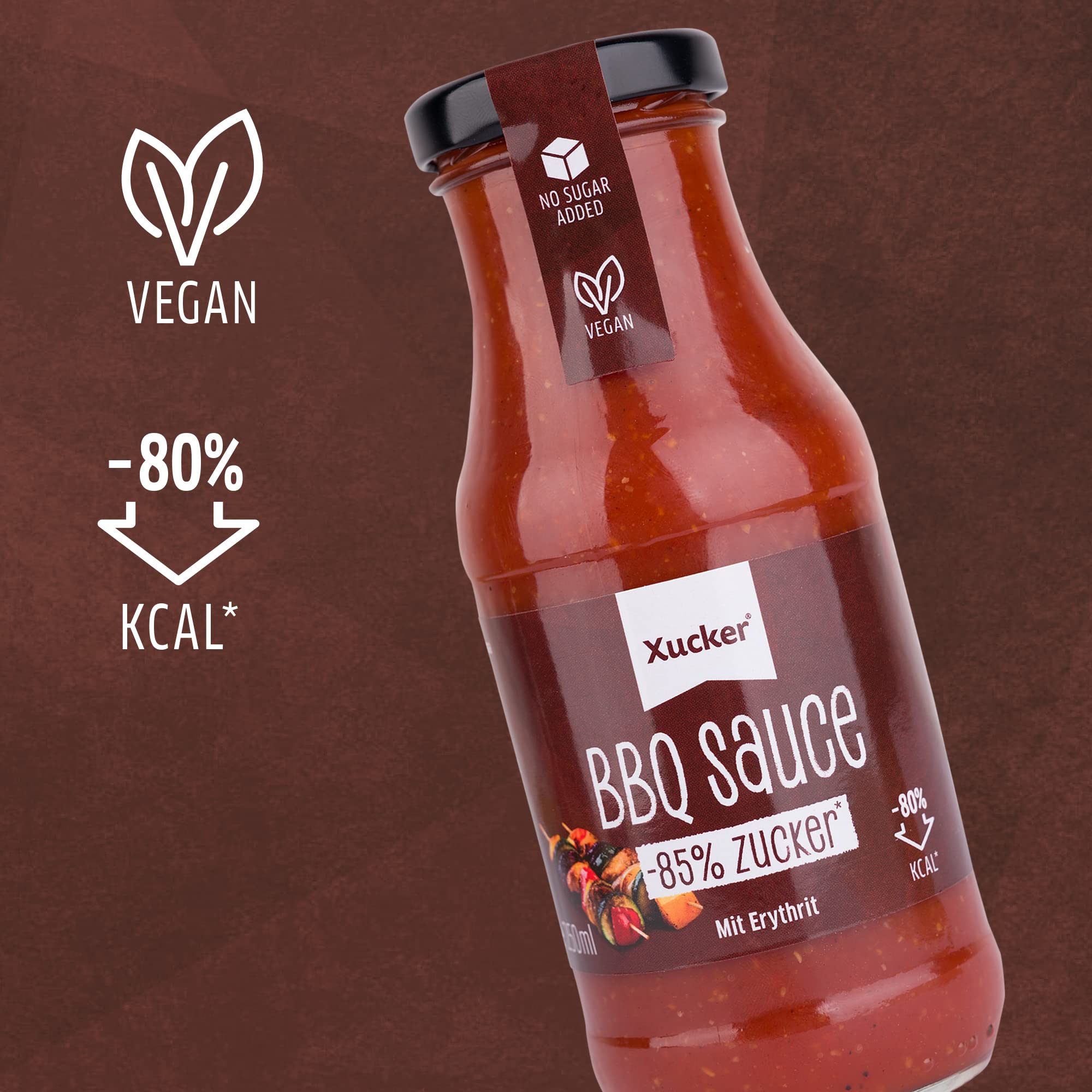 xucker-bbq-sauce-mit-erythrit-vegan-85-weniger-zucker image 5