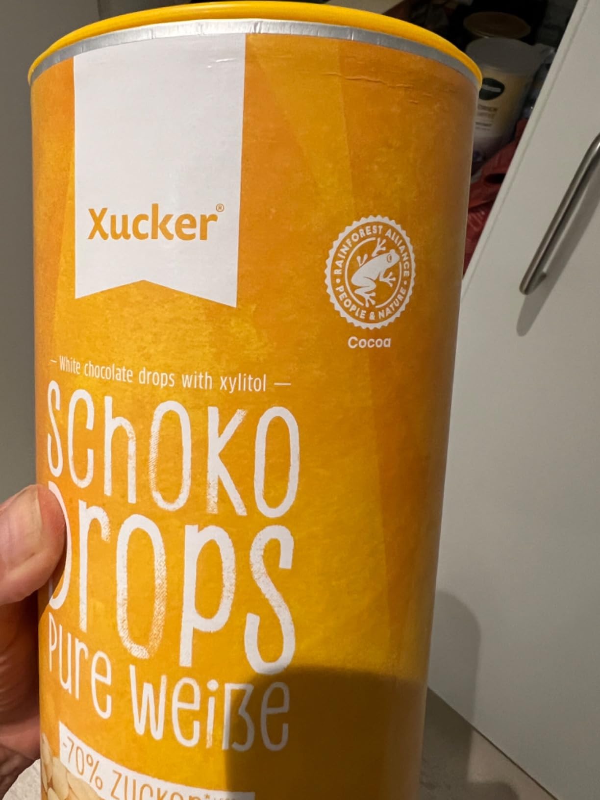 Endlich weiße Schoki ohne Zucker