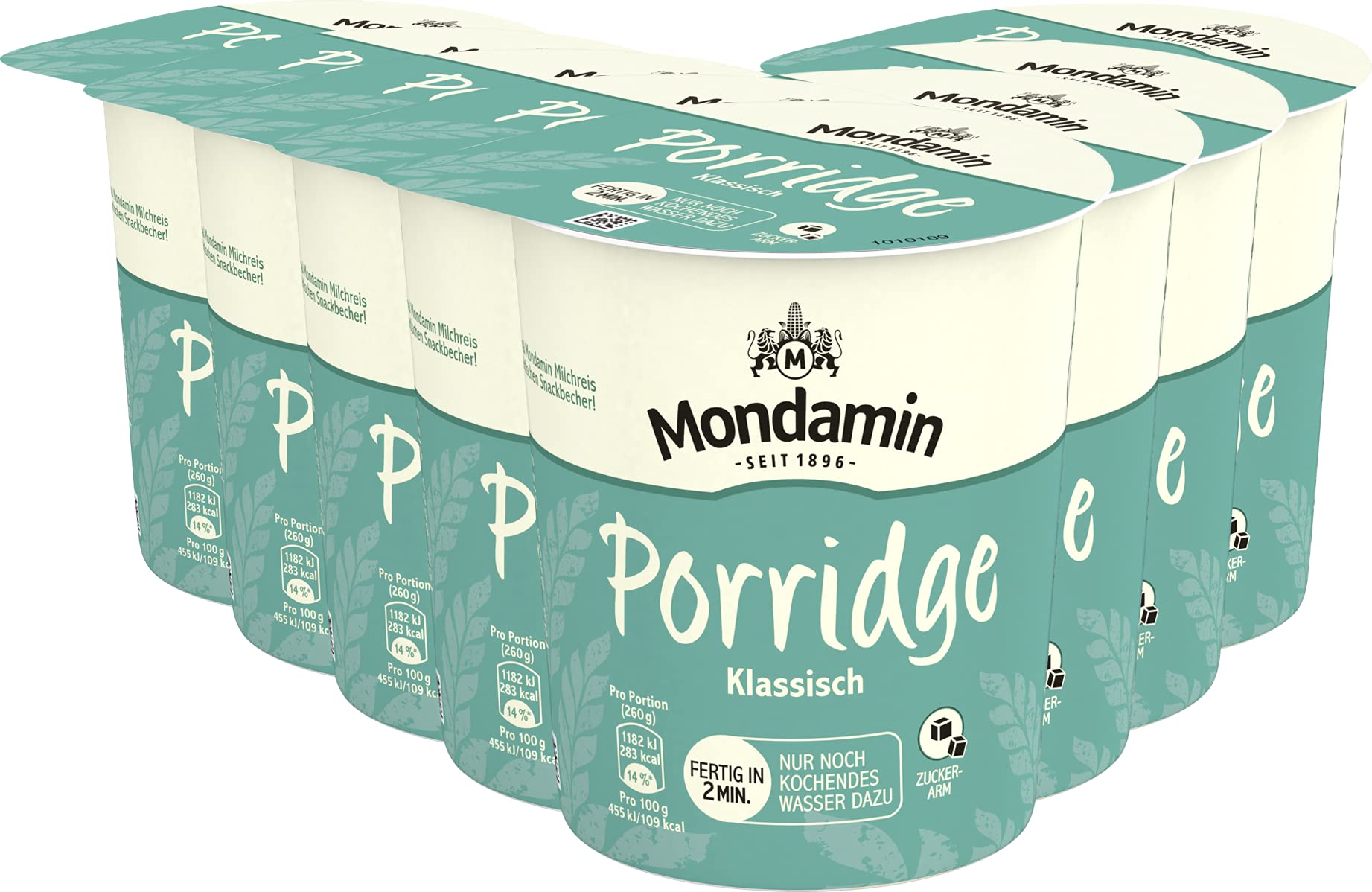 mondamin-porridge-klassisch-snackbecher-8x-70-g-fertig-in-2-minuten image 1