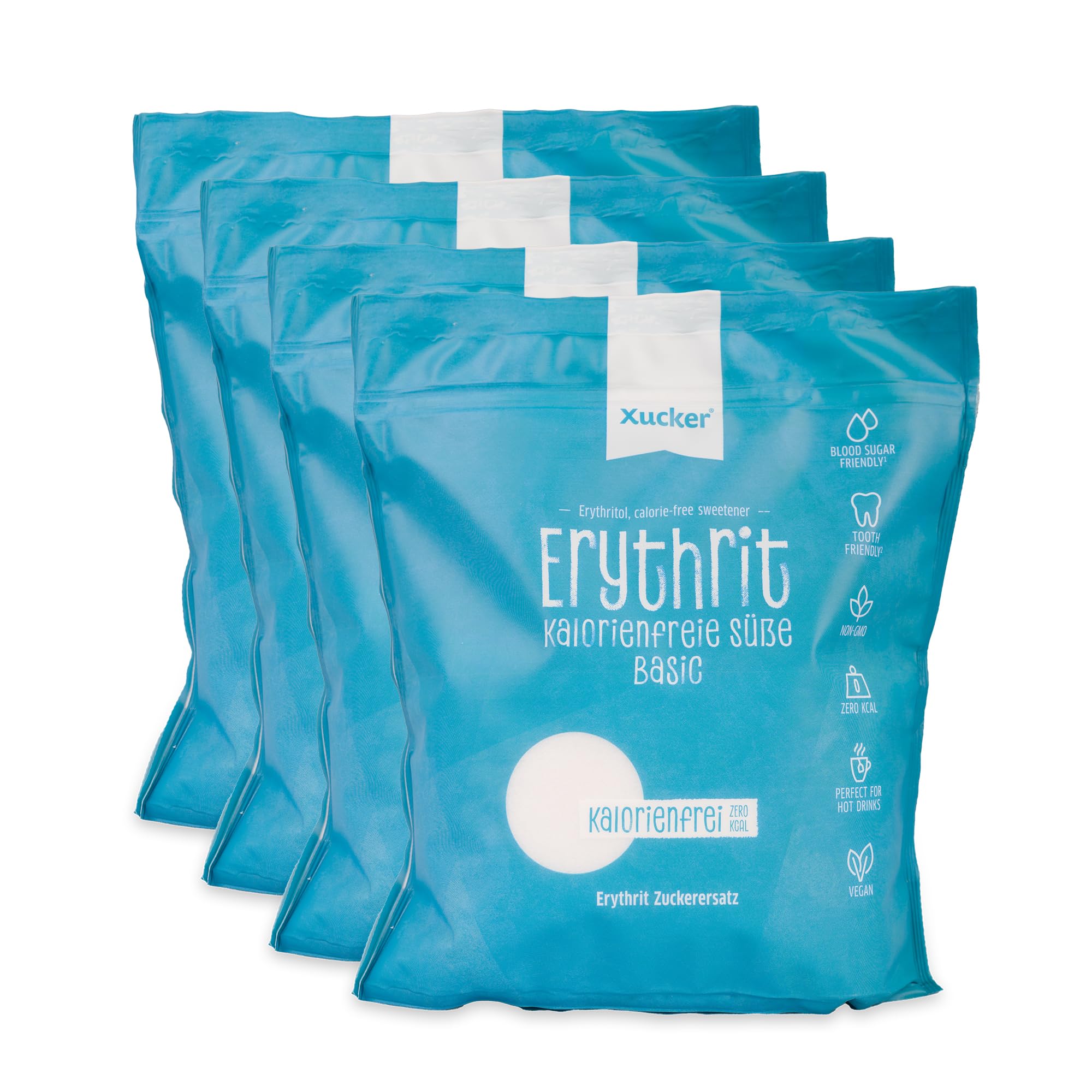 xucker-basic-erythrit-4x-1-kg-nachf-llbeutel-kalorienfreier-zuckerersatz image 1