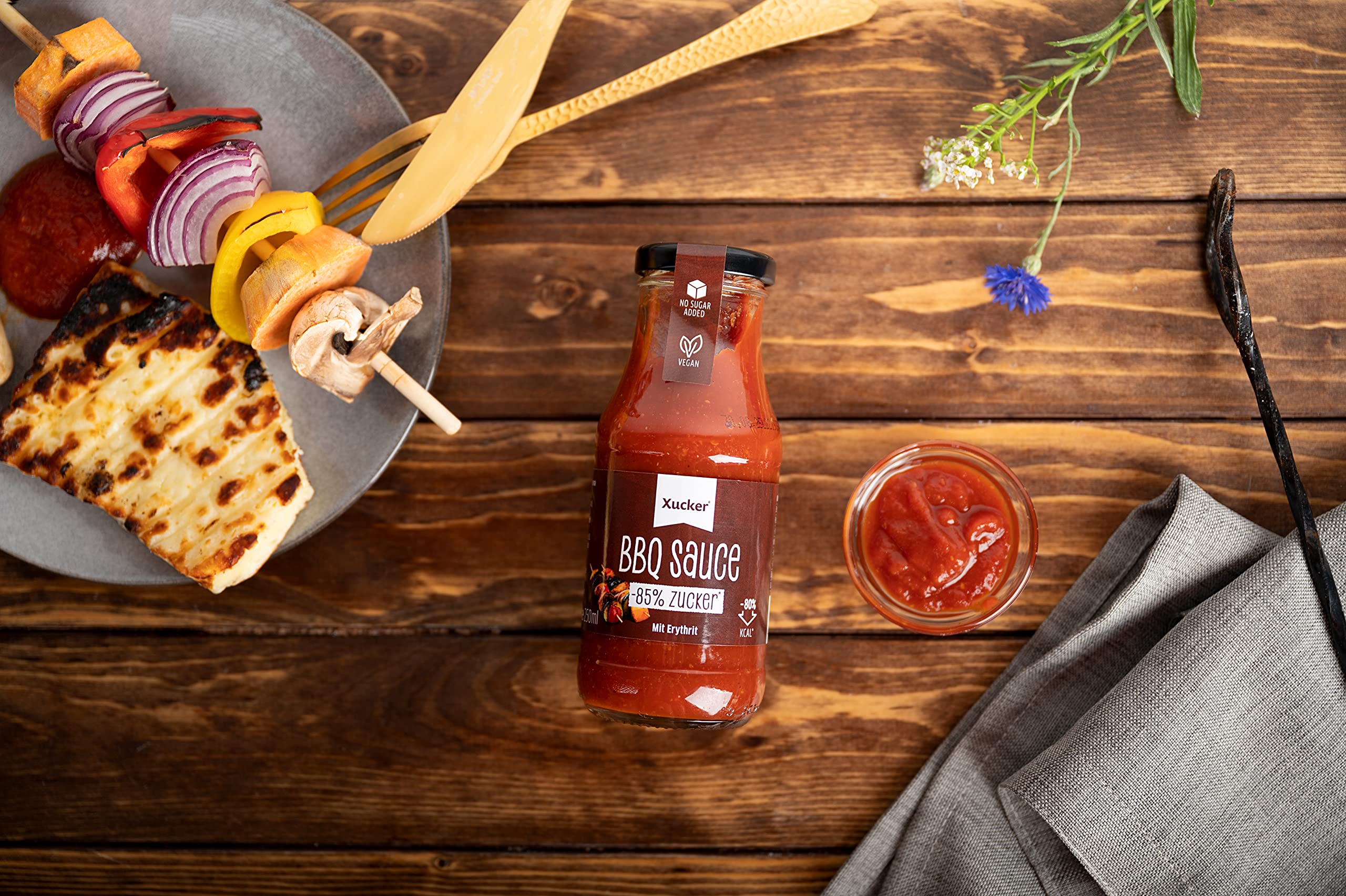 xucker-bbq-sauce-mit-erythrit-vegan-85-weniger-zucker image 4