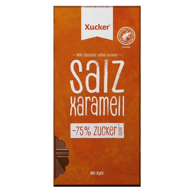 xucker-premium-salz-xaramell-schokolade-mit-xylit-vollmilch-38-kakao-80-g image 1