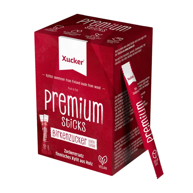 xucker-premium-sticks-mit-xylit-birkenzucker-50-sticks-x-4-g-200-g image 1