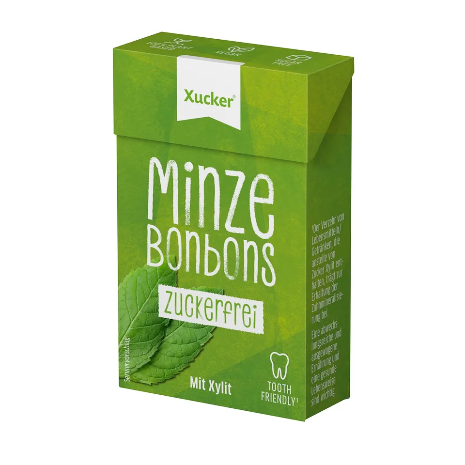 xucker-zuckerfreie-zahnpflege-bonbons-minze-mit-xylit-50-g-vegan image 1