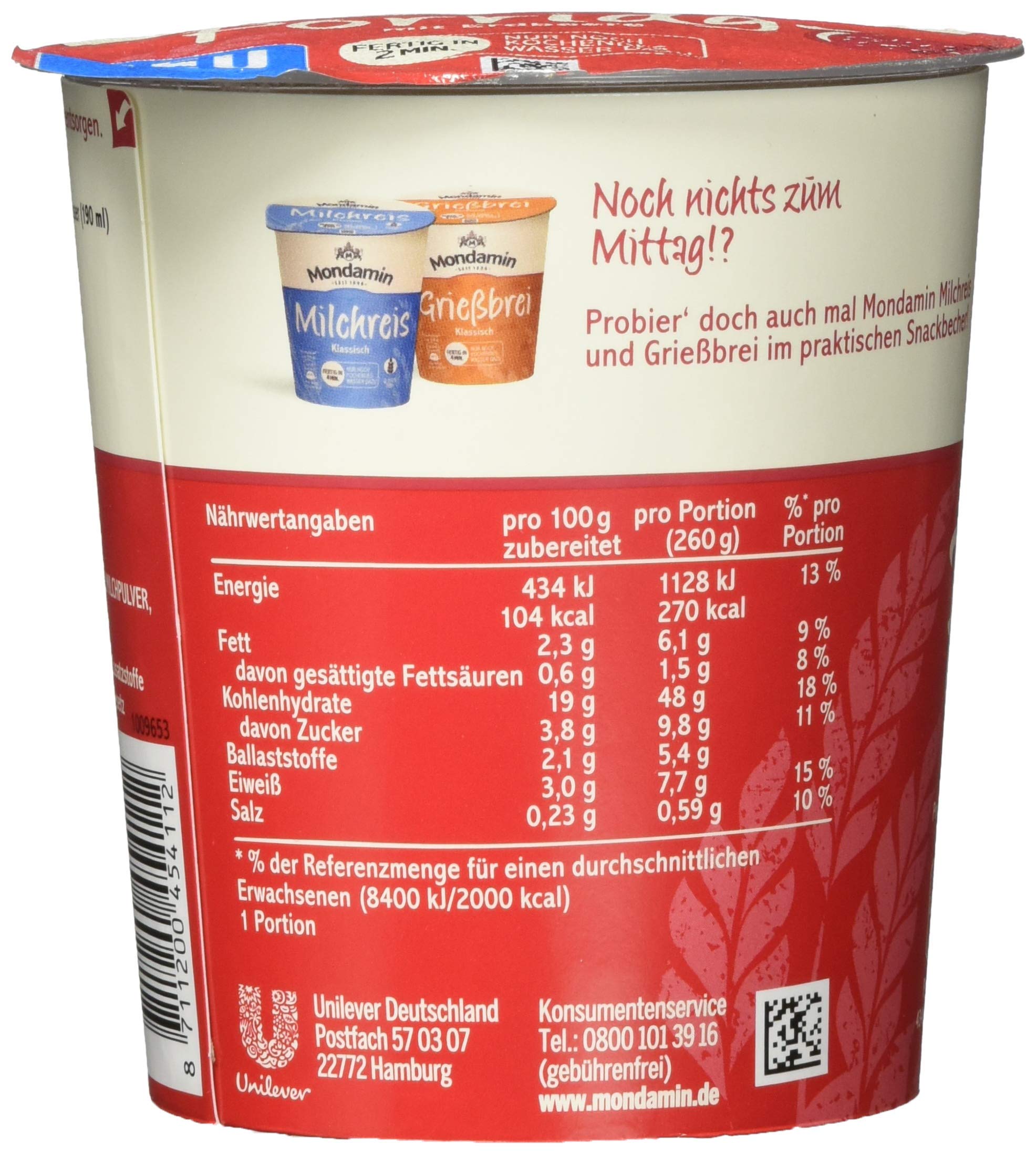 mondamin-porridge-mit-erdbeere-vegetarisch-instant-snackbecher-8-x-70-g image 3